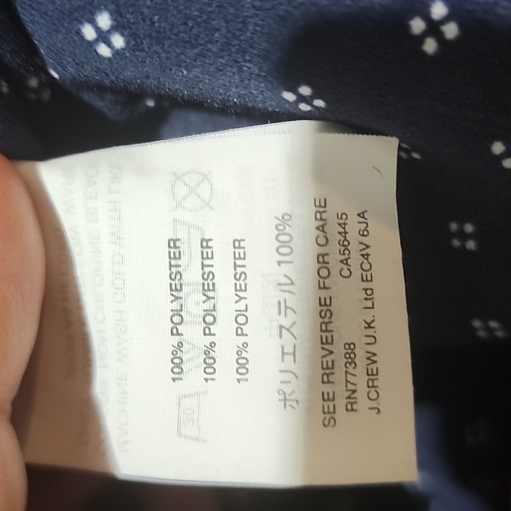 J. Crew Navy Polka Dot Jumpsuit With Pockets - Picture 9 of 9